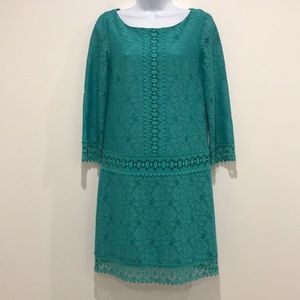 Laundry Sheath Floral lace dress